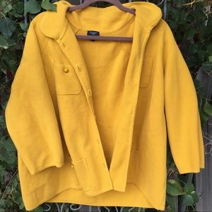 Yellow cardigan